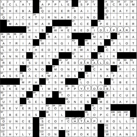 Seattle Times Nyt Crossword Puzzle - Printable Crossword Puzzles