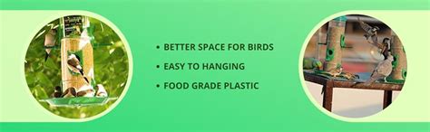 Amijivdaya Plastic Bird Feeder with Holding Handle with 2 Feed Nozzles ...