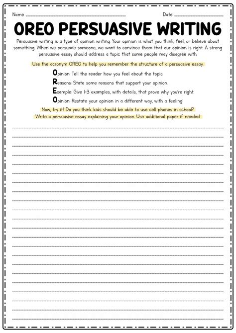 18 4th Grade Essay Writing Worksheets | Persuasive writing examples ...