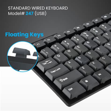 PRODOT QWERTY Keyboard with Low Profile Keys for Windows, Mac, PC ...