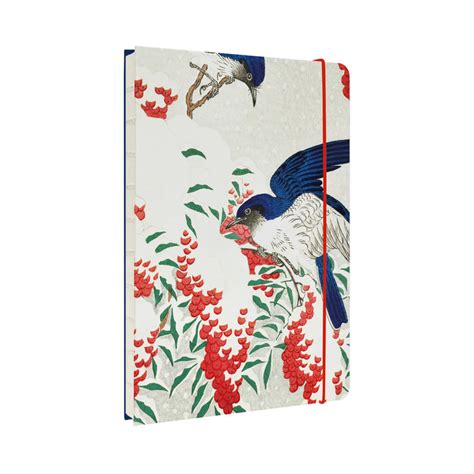 Cuaderno encuadernación artesanal A5 Japanese Flycatchers – Asia Literaria