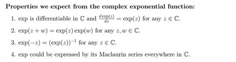 Image result for Complex Exponential Properties