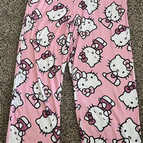 Pink Hello Kitty Pajama Pants | Depop