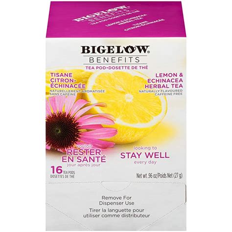 BIGELOW BENEFITS LEMON & ECHINACEA TEA POD – Canteen Canada