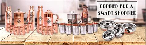 MBS Copper Glass And Jug Set - 2 Pieces, Copper, 300 ml, 1500 ml ...