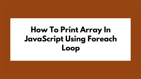 Image result for For Each Element in Array JavaScript
