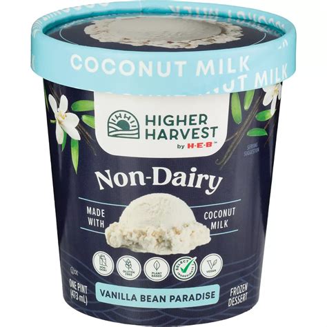 Higher Harvest by H-E-B Non-Dairy Frozen Dessert - Vanilla Bean ...