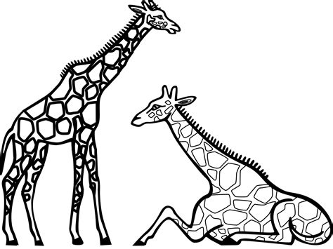 Free Printable Giraffe Coloring Pages For Kids