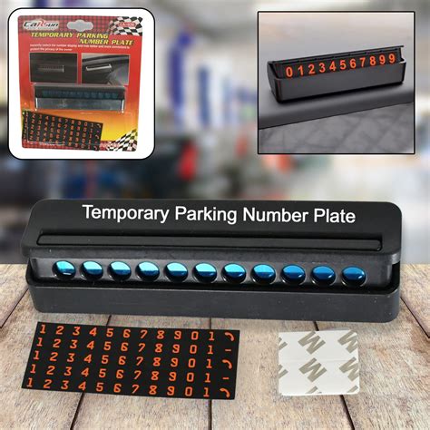 Temporary Car Parking Number Display | Magnetic Plate