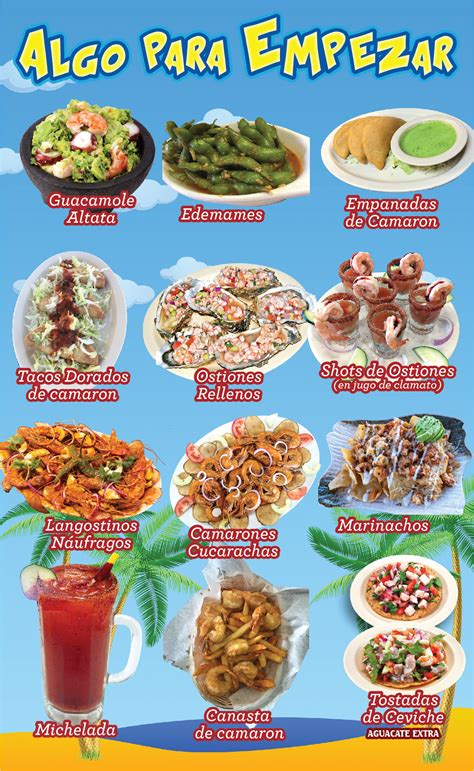 Lynwood Menu – Sol y Mar Restaurant