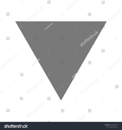 Inverted Triangle Icon Stock Vector (Royalty Free) 1085992739 ...