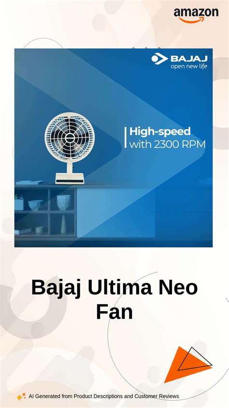 Watch Bajaj Ultima Neo Fan on Amazon Live
