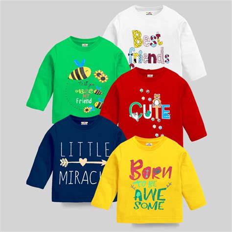 KUCHIPOO Baby Boys and Baby Girls Full Sleeves T-Shirts – Kuchipoo