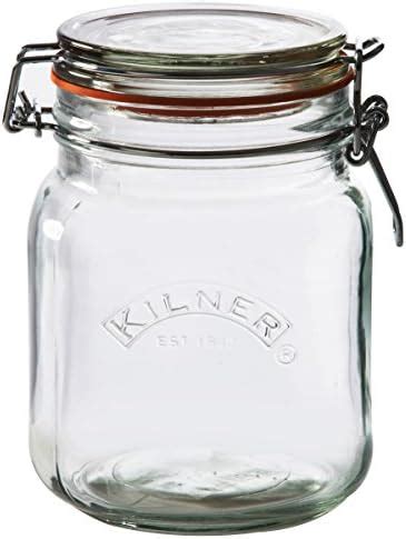 Buy Kilner EST 1842 Premium Clip Top Airtight Glass Canister Food ...