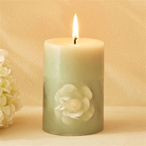 Buy Moksha Botanical Lavender and Fougere Scented Pillar Candle from ...