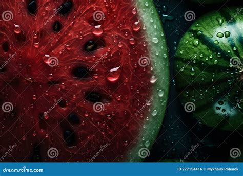Slices of Watermelons. Neural Network AI Generated Stock Photo - Image ...