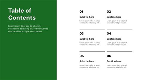 Image result for Slides Go Table of Contents Template