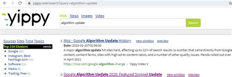 Image result for Yippy Search Engine