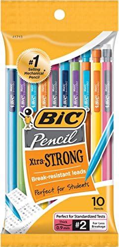 BIC Pencil, Mech, 0.9Mm, 10Pk, Multi-coloured, Yellow : Amazon.in: Home ...