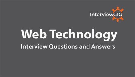 Web Technology Interview Questions 的图像结果