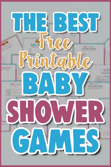 Free printable baby shower games – Artofit