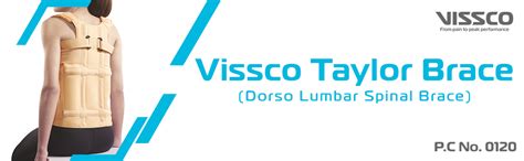 Vissco Dorso Lumbar Spinal Brace, Taylor Brace – Large, Orthopedic Back ...