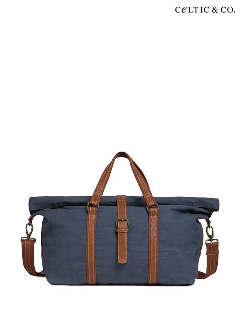 Buy Celtic & Co. Blue Canvas Fold Down Holdall Bag from Next India