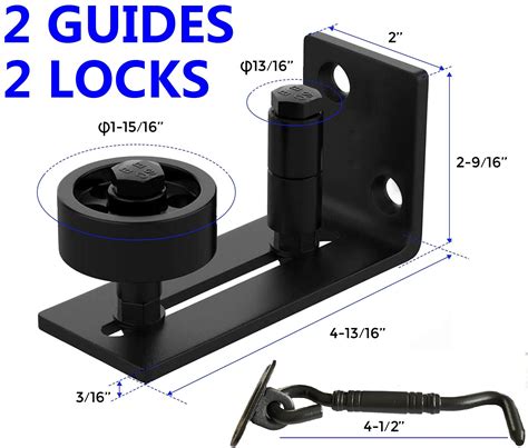 2X Sliding Barn Door Floor Guide Barn Door Guide Lock Barn Door Floor ...