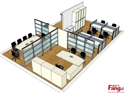 现代风格办公室装修设计效果图_岚禾设计