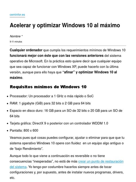 Image result for Acelerar Win 10 Al Maximo