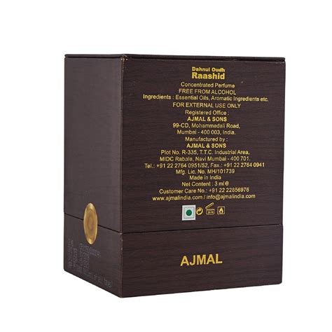 DHANUL OUDH RAASHID Non-Alcoholic Attar 3ML for Men & Women – Ajmal ...