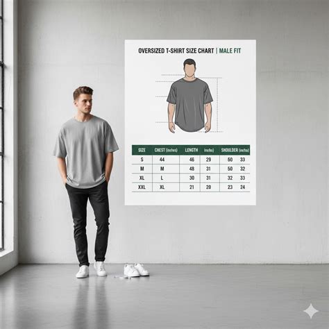 Oversized T Shirt Size Chart for Male – How to Pick the Perfect Fit ...