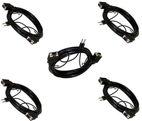 C&E CNE5219 25 SVGA DE15HD with 3.5MM Stereo M/M Monitor/Audio Cable ...