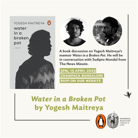 Water in a Broken Pot: Yogesh Maitreya's Book Release at Champaca ...