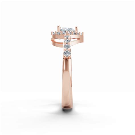 Heart Solitaire Halo Diamond Ring | Wondr Diamonds – Wondrdiamonds