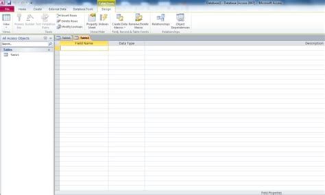 MS Access How to Add a Table in Design View 的图像结果