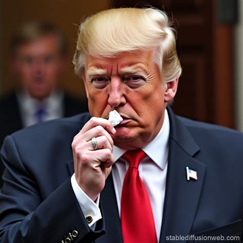 Donald Trump Cocaine Nose | Stable Diffusion Online