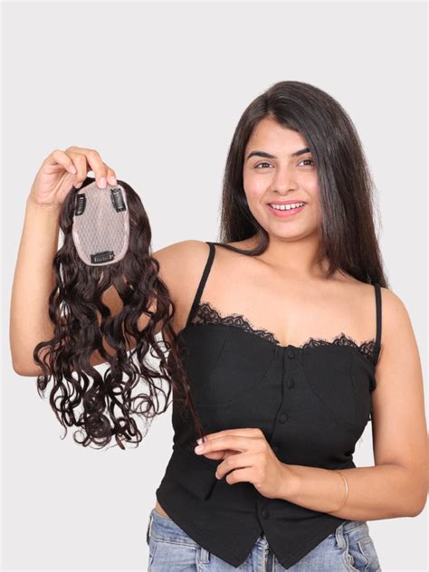 3x5 Silk Hair Topper - Buy 100% Human Hair Extensions Online in India