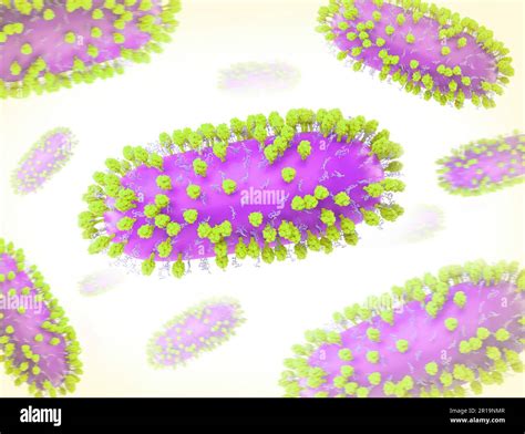 Human Respiratory Syncytial Virus (RSV) Creative layout featuring 3D renderings of respiratory ...