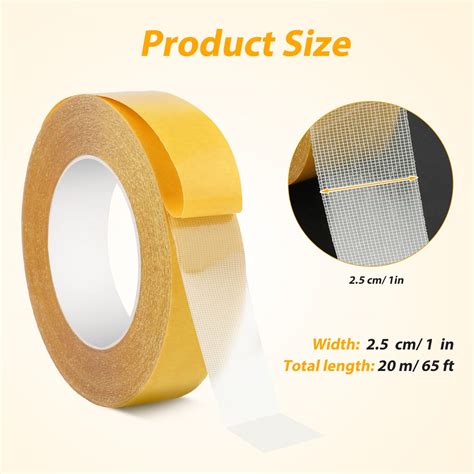 Buy 1inch Double-Sided Fabric Tape Heavy Duty, Super Sticky ...