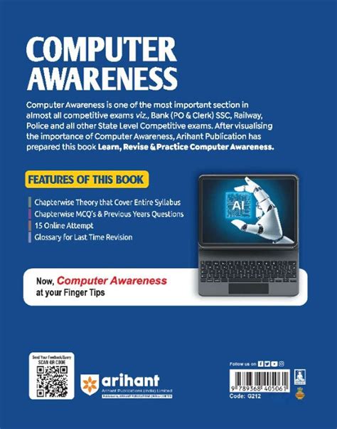 Arihant Computer Awareness 2025 For SSC, Banking, Railway, DSSSB, CPCT ...