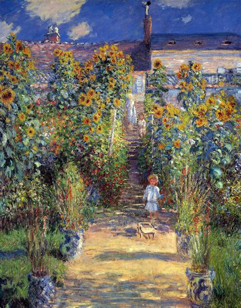 The Artist's Garden at Vétheuil, 1880 - Claude Monet - WikiArt.org