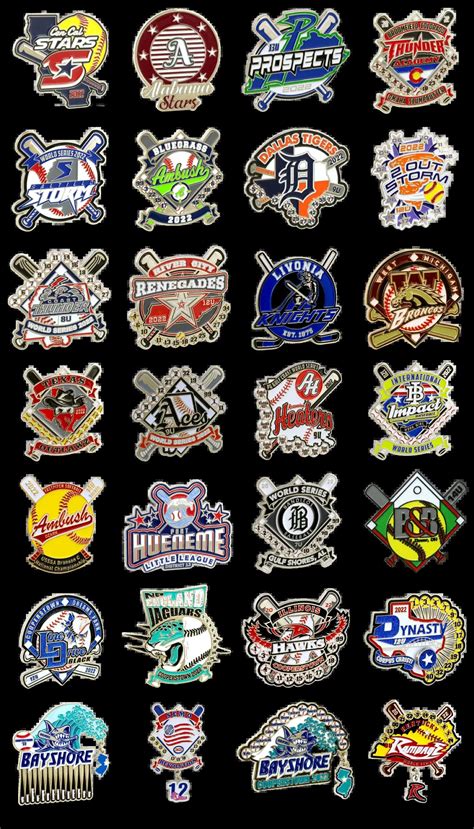 Trading Pins | Softball logos, Baseball design, Travel softball