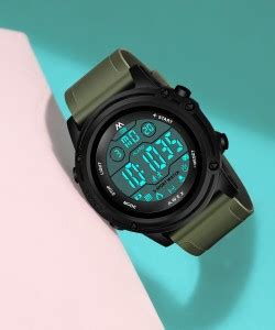 Reborn silicone strap Digital sports watch Day & Date Display watch ...