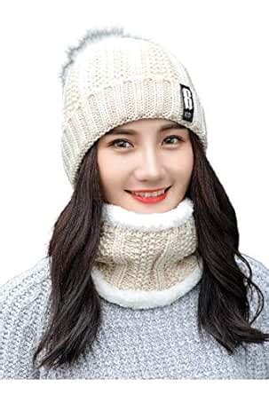 Buy Krystle Winter Soft Warm Snow Proof Pom Pom Cap (Inside Fur) Woolen ...