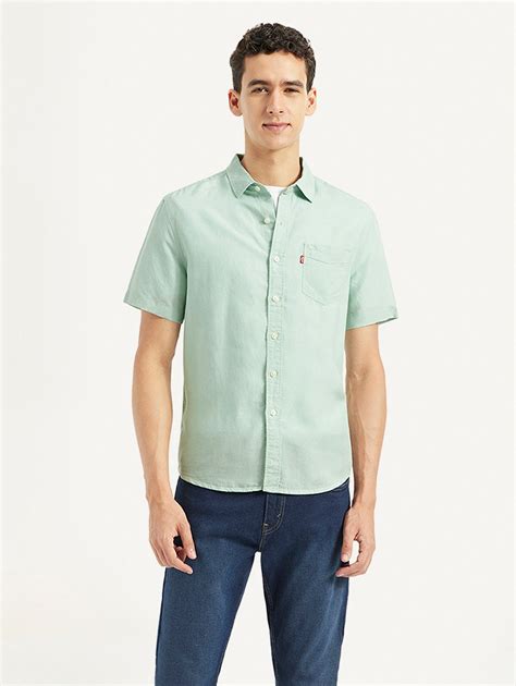 Men's Solid Slim Fit Linen Shirt – Levis India Store