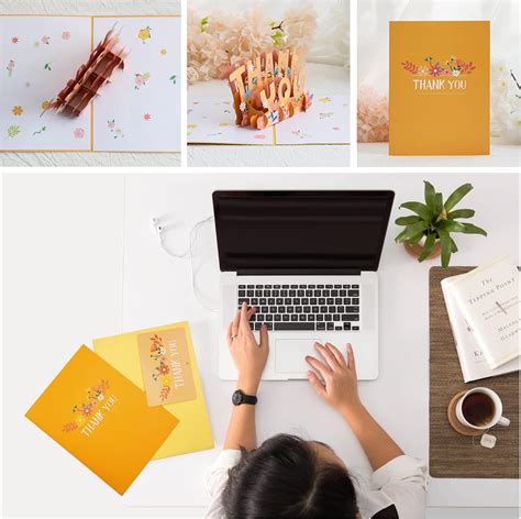 Buy Thank You Pop Up Card, 5.9x7.9 - 3D Pop Up Greeting Card, Thank You ...