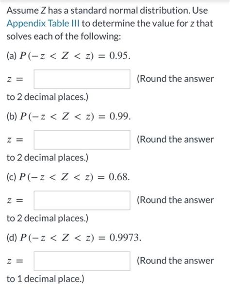 Image result for Z Table Standard Normal Distribution Word Problems