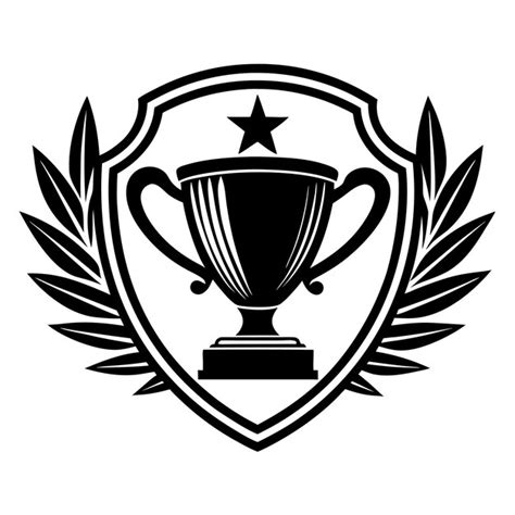 Vintage emblem trophy logo design | Premium AI-generated vector