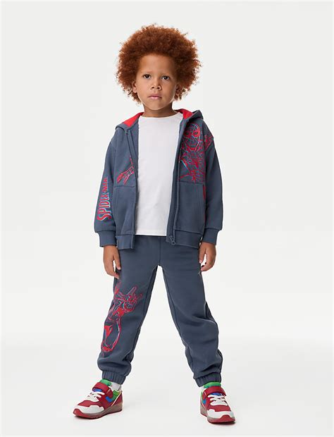 Buy Cotton Rich Spider-Man™ Joggers (2-8 Yrs) at Marks & Spencer